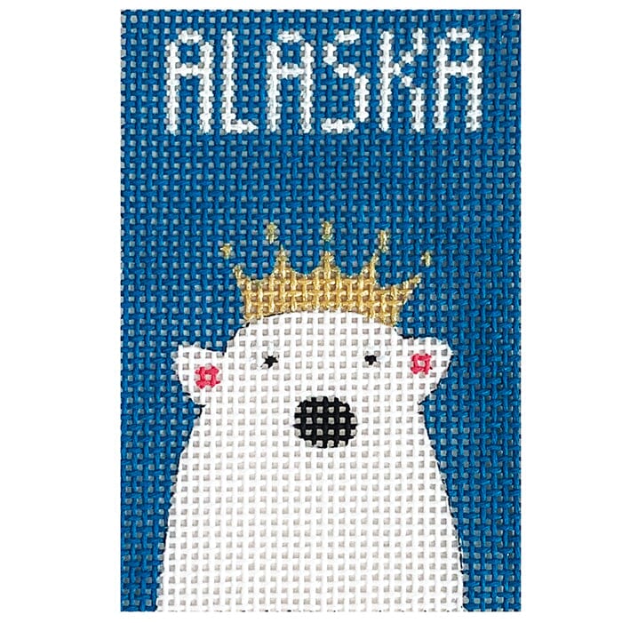 Alaska Polar Bear 2x3 Insert Painted Canvas Colors of Praise 
