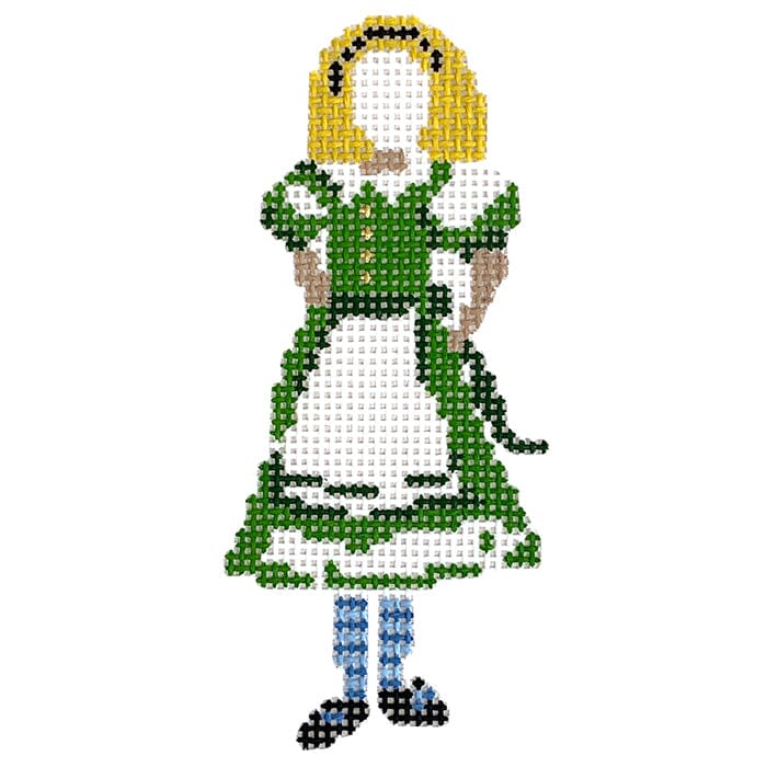 Alice in Technicolor   Alice Painted Canvas The Plum Stitchery  - 1