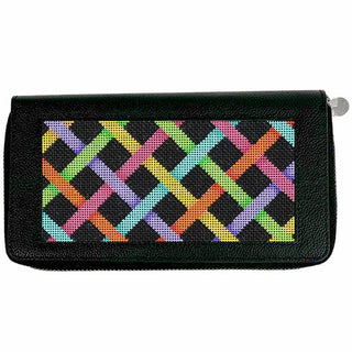 All In Wallet   Black & Ivory Leather Goods Rachel Barri Designs 
