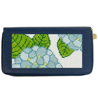 All In Wallet   Navy & Cognac Leather Goods Rachel Barri Designs 
