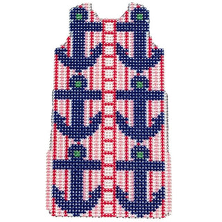 Anchors Shift Printed Canvas Two Sisters Needlepoint 
