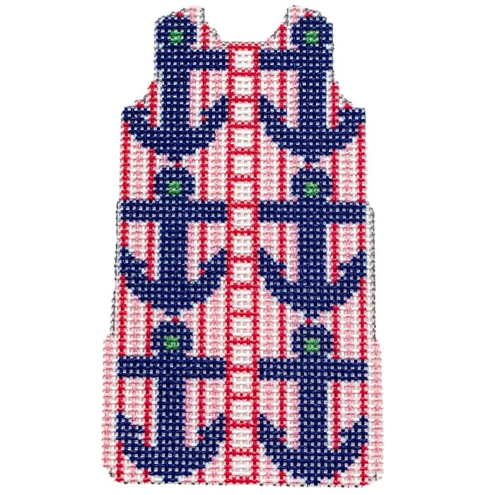 Anchors Shift Printed Canvas Two Sisters Needlepoint 
