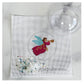 Angel w/Horn Ornament with Clear Dome & Confetti Painted Canvas Kate Dickerson Needlepoint Collections 