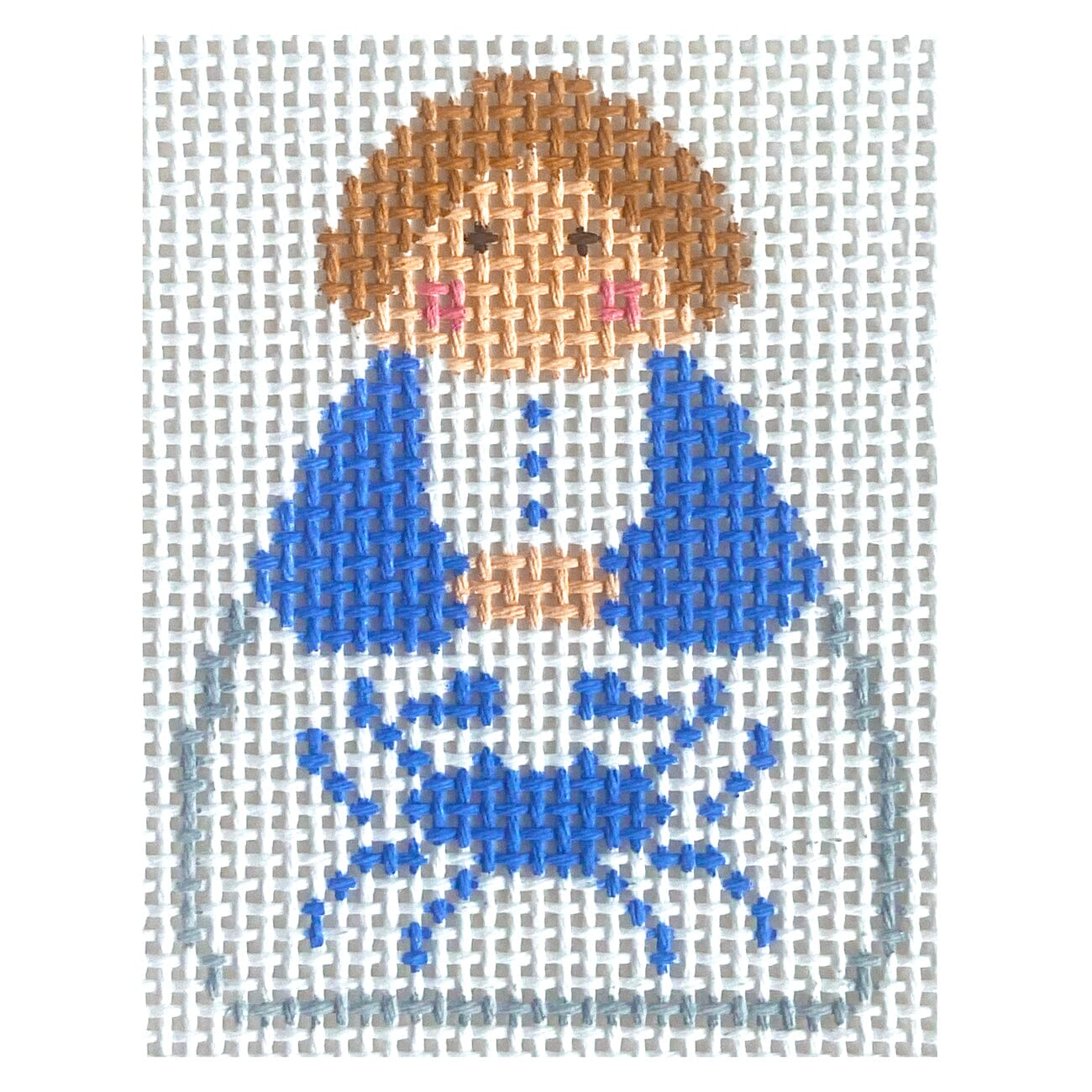 Angel with Crab Ornament Painted Canvas KCN Designers  - 1