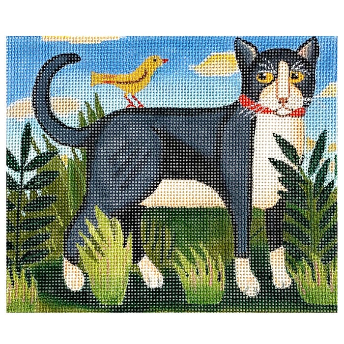 Animals: Temptation Cat Painted Canvas Painted Pony Designs  - 1