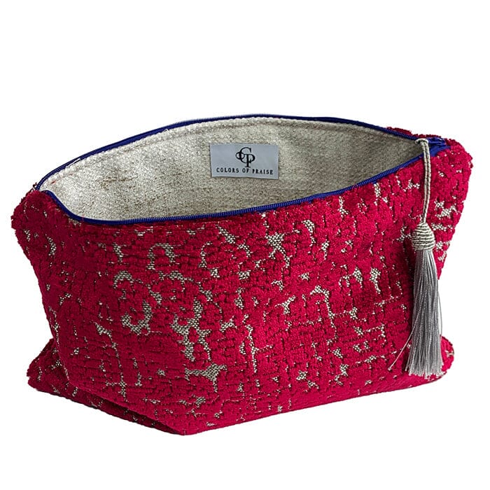 Anna Clutch   Hot Pink Dots Accessories Colors of Praise 
