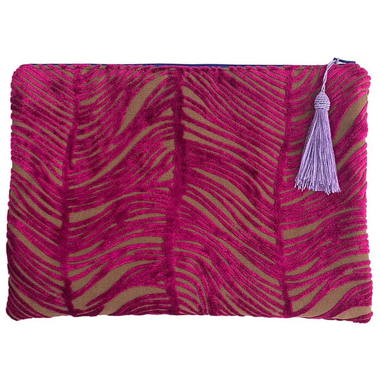 Anna Clutch - Hot Pink Zebra Accessories Colors of Praise 