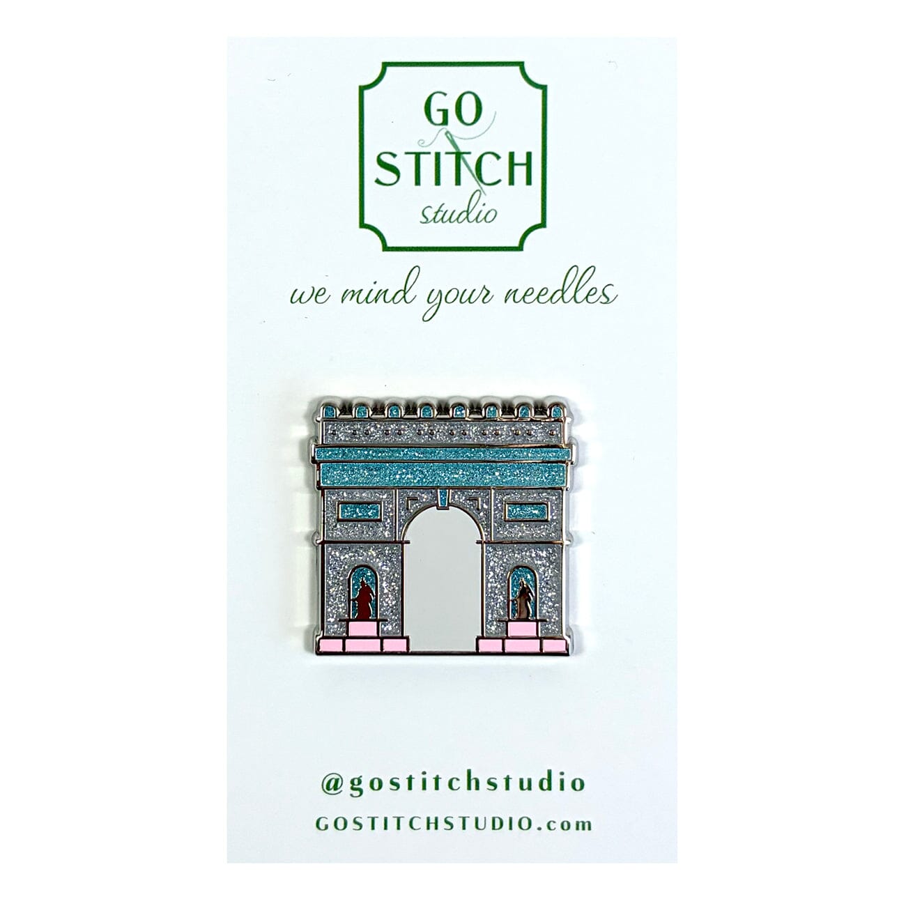 Arc de Triomphe Needle Minder Accessories Go Stitch Studio  - 1