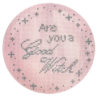 Are You a Good Witch Round Painted Canvas The Gingham Stitchery 
