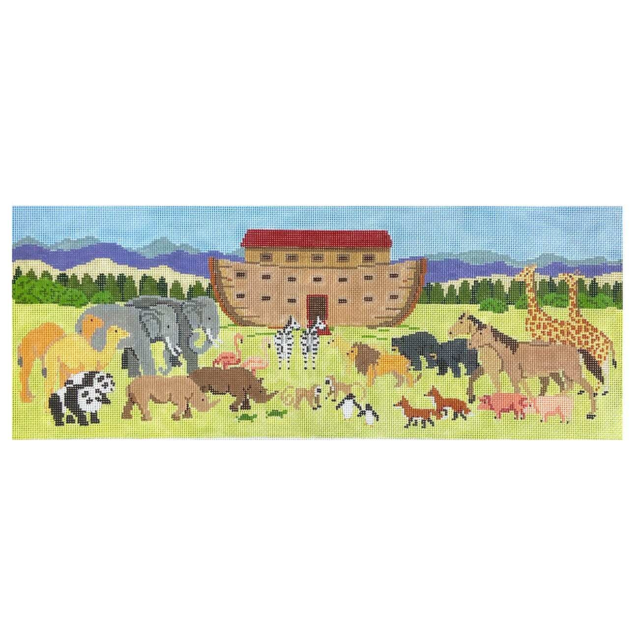 Ark on 13 Painted Canvas Susan Roberts Needlepoint Designs Inc. 
