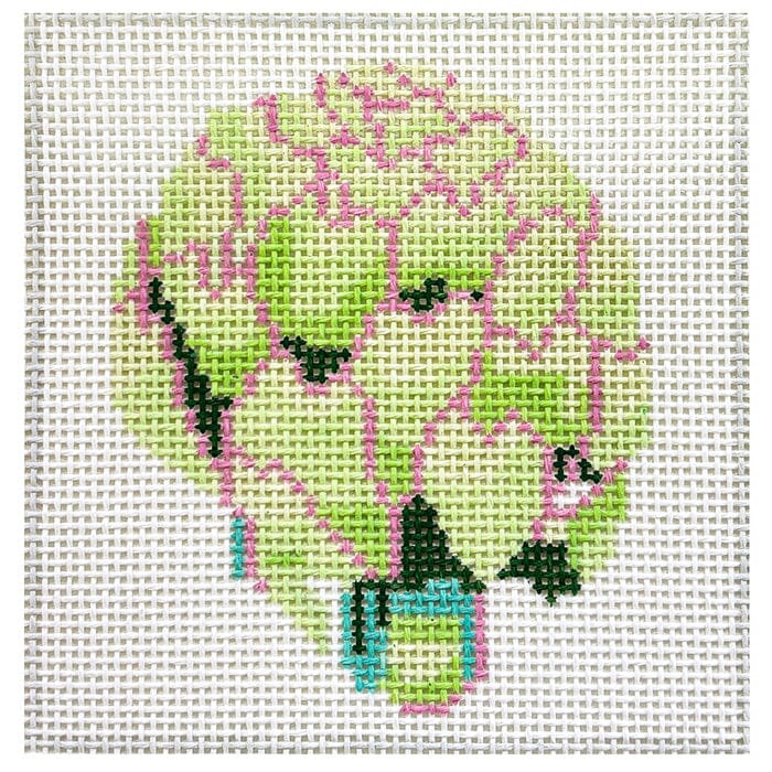 Artichoke Coaster   Fruits & Vegetables Painted Canvas Jean Smith 
