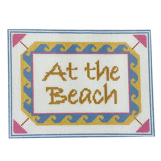 At the Beach Painted Canvas Ann Kaye Studio 
