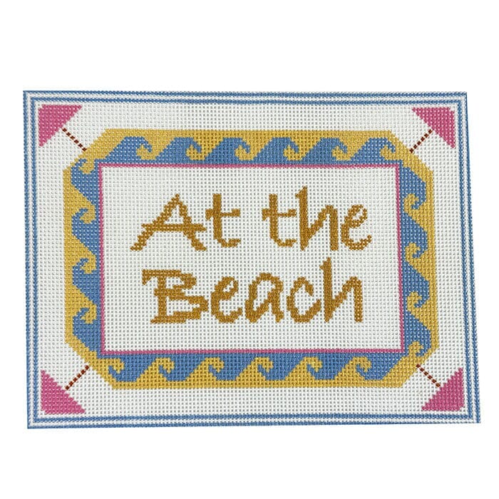 At the Beach Painted Canvas Ann Kaye Studio 
