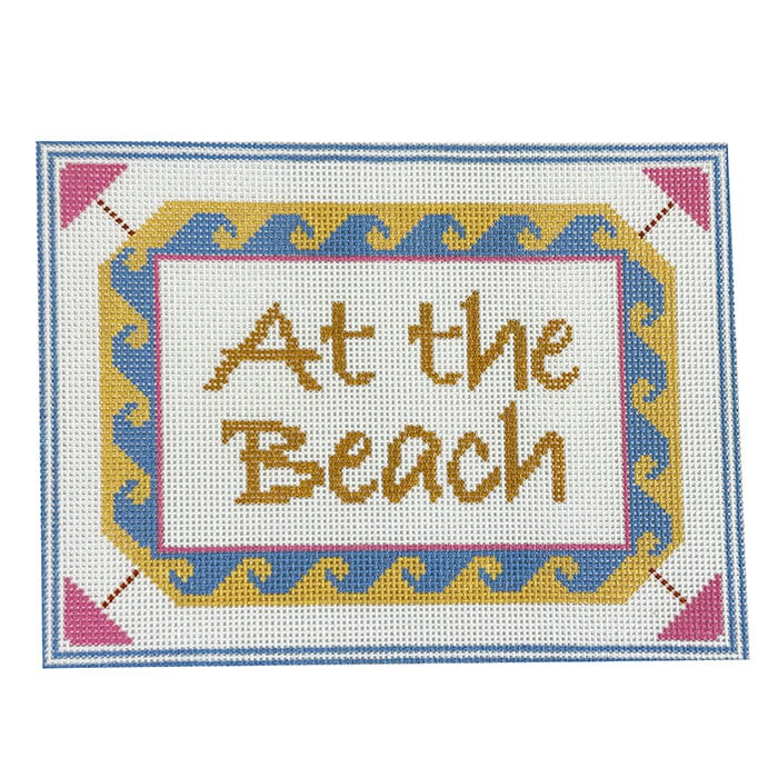 At the Beach Painted Canvas Ann Kaye Studio 