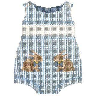 Baby Boy Bunny Onesie Printed Canvas Prepsetter 
