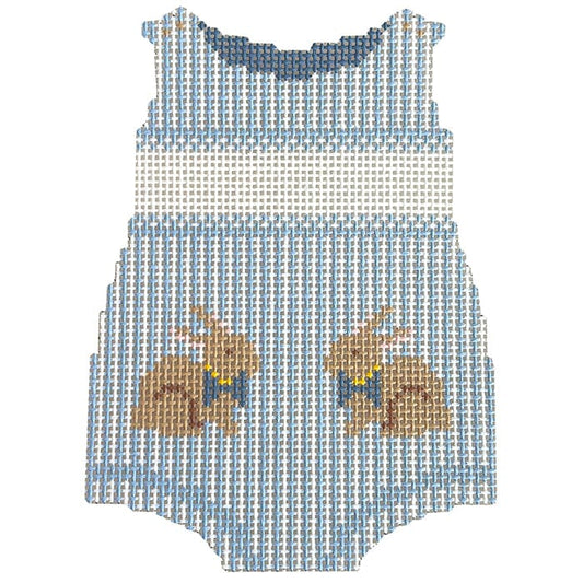 Baby Boy Bunny Onesie Printed Canvas Prepsetter 