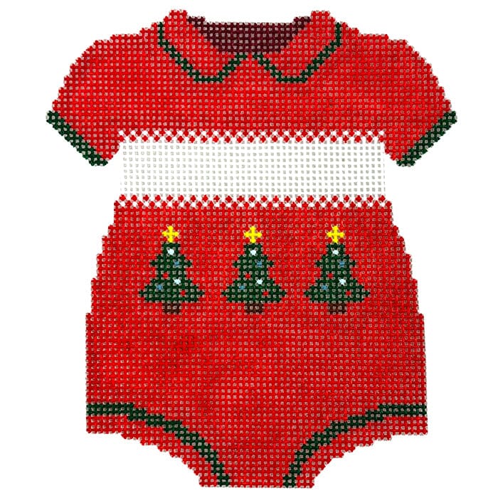 Baby Boy Christmas Onesie Painted Canvas Prepsetter 