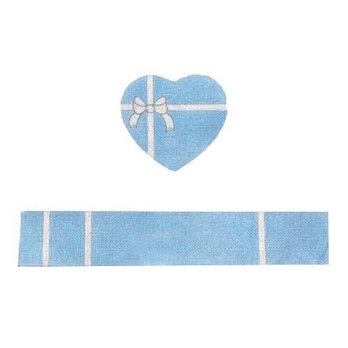 Baby Boy hinged box with hardware Painted Canvas Funda Scully  - 1