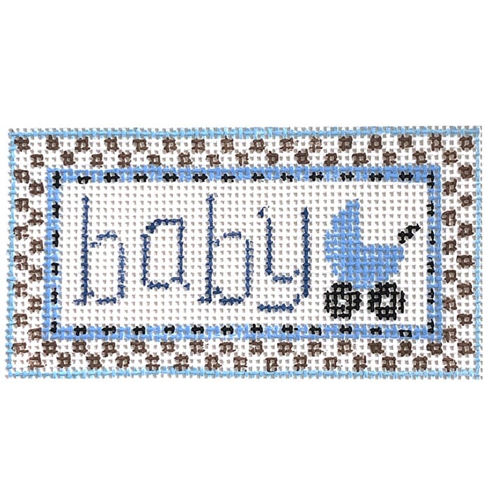 Baby Boy Painted Canvas Kathy Schenkel Designs 