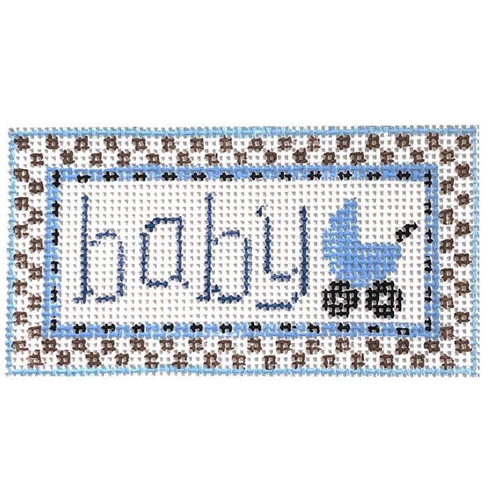 Baby Boy Painted Canvas Kathy Schenkel Designs  - 1