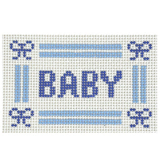BABY Canvas Blue Painted Canvas Goodpoint Needlepoint 
