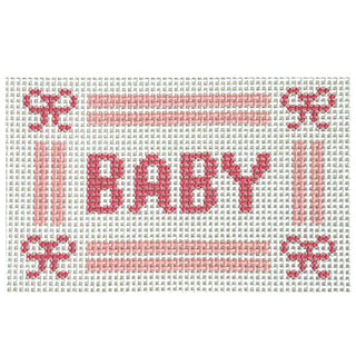 BABY Canvas Pink Painted Canvas Goodpoint Needlepoint 
