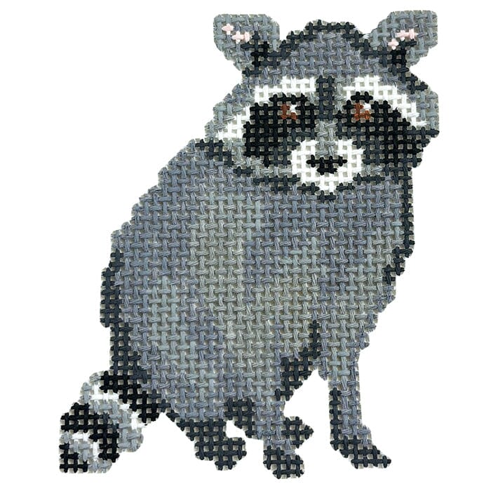 Baby Raccoon   Baby Wildlife Painted Canvas Spellbound Stitchery 
