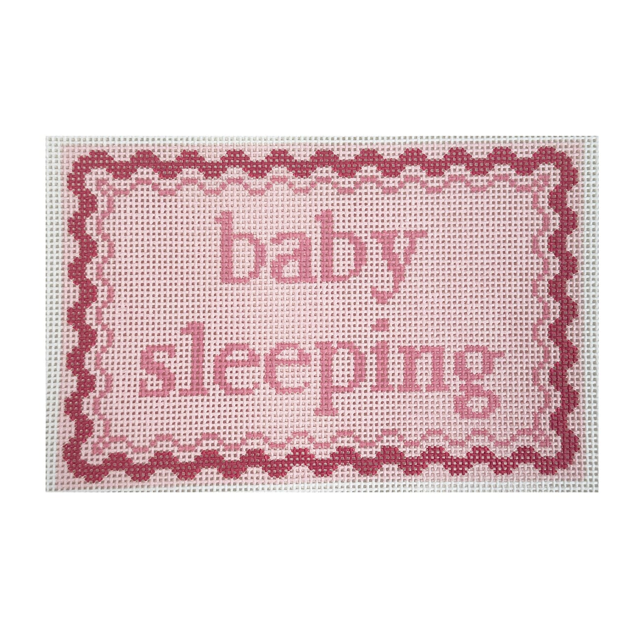 Baby Sleeping   Girl Painted Canvas Maura Nolan Designs 

