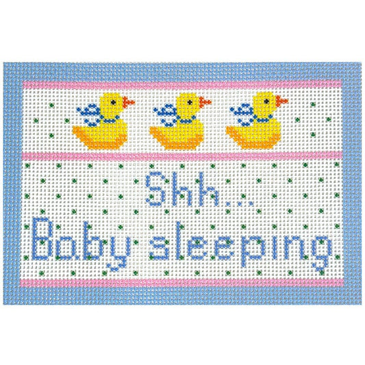 Baby Sleeping Printed Canvas Needlepoint.Com 