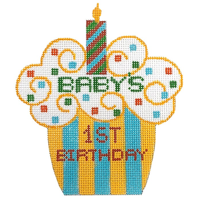 Baby's First Birthday Painted Canvas Danji Designs 

