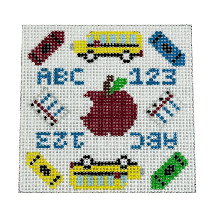 Back to School   Mini Painted Canvas Atlantic Blue Canvas 
