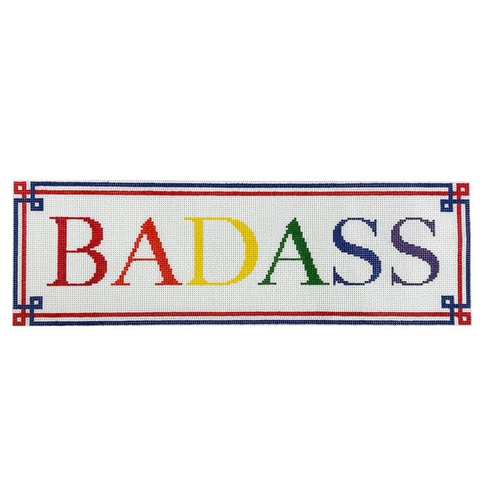 Badass   Multi Color Painted Canvas Ann Kaye Studio  - 1