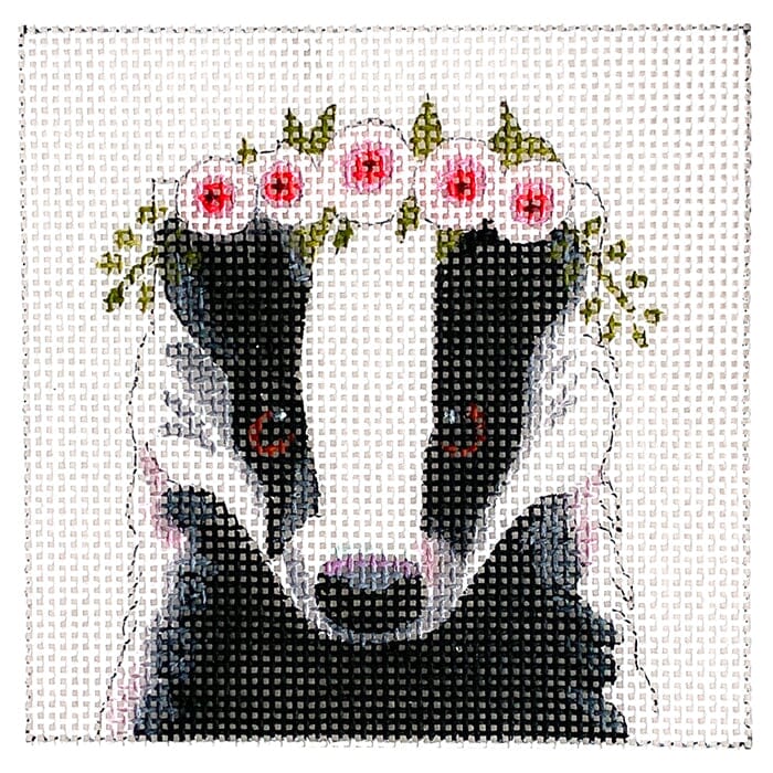 Bager with Floral Crown Painted Canvas Colors of Praise 
