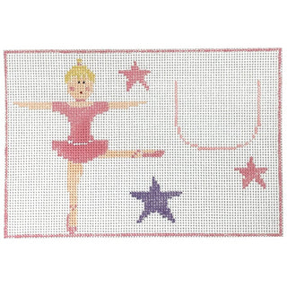 Ballerina Star Tooth Fairy Painted Canvas Kathy Schenkel Designs 

