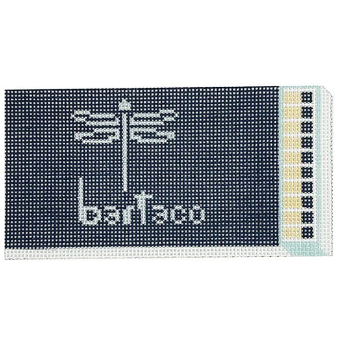 Bar Taco Matchbox Ornament Painted Canvas Spruce Street Studio 
