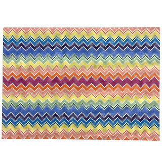 Bargello Clutch Painted Canvas Anne Fisher Needlepoint LLC 
