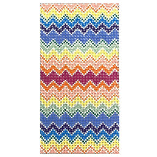Bargello Eyeglass Case Painted Canvas Anne Fisher Needlepoint LLC 
