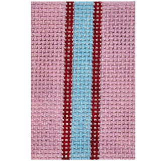 Basic Stripes Mini 2x3 Bubblegum Painted Canvas Rachel Barri Designs 
