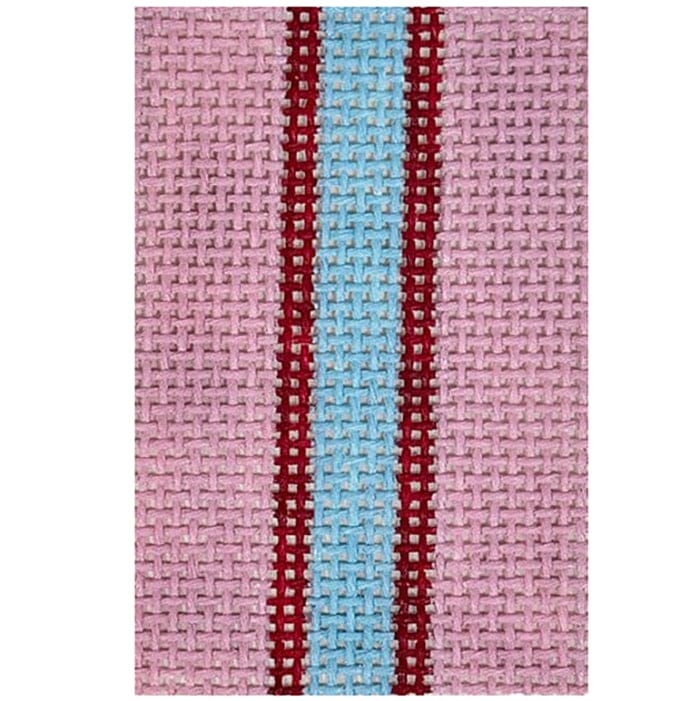 Basic Stripes Mini 2x3 Bubblegum Painted Canvas Rachel Barri Designs 
