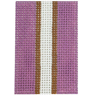 Basic Stripes Mini 2x3 Orchid Painted Canvas Rachel Barri Designs 
