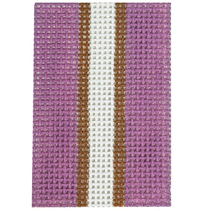 Basic Stripes Mini 2x3 Orchid Painted Canvas Rachel Barri Designs 

