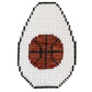 Basketball Key Chain Painted Canvas The Meredith Collection 