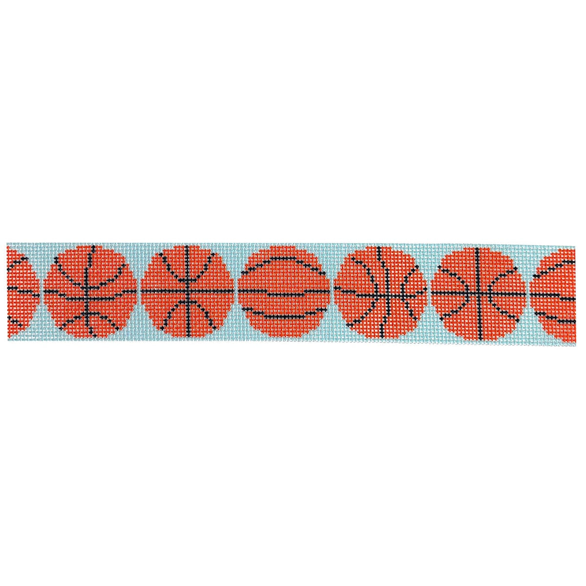 Basketball Key Fob Printed Canvas Nash & Daughters  - 1