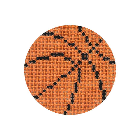 Basketball Mini Painted Canvas Meg Francez Needlepoint 