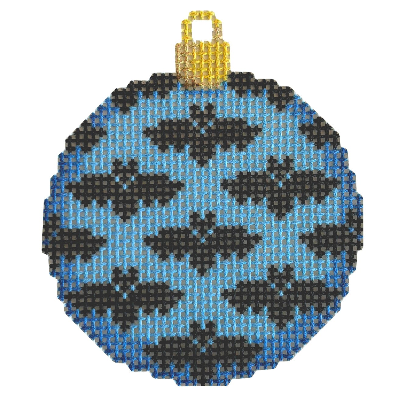 Bats Mini Ball/Blue Printed Canvas Two Sisters Needlepoint 
