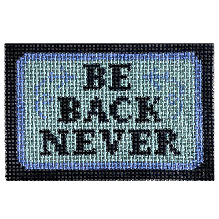 Be Back Never 2x3 Insert Painted Canvas Rachel Barri Designs 