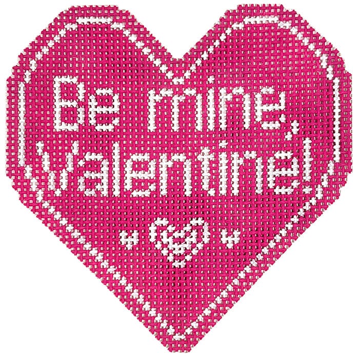 Be Mine, Valentine! Painted Canvas Stitch Rock Designs 