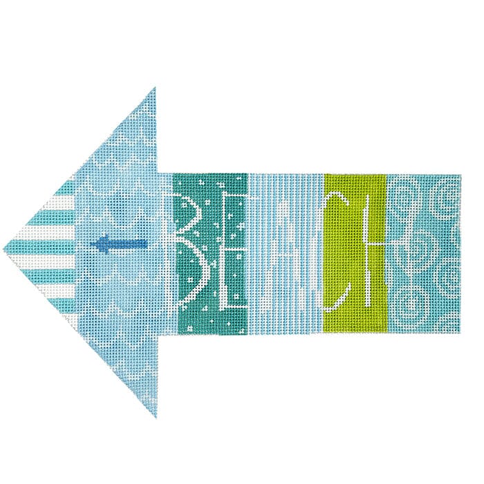 Beach Arrow Painted Canvas Pippin 