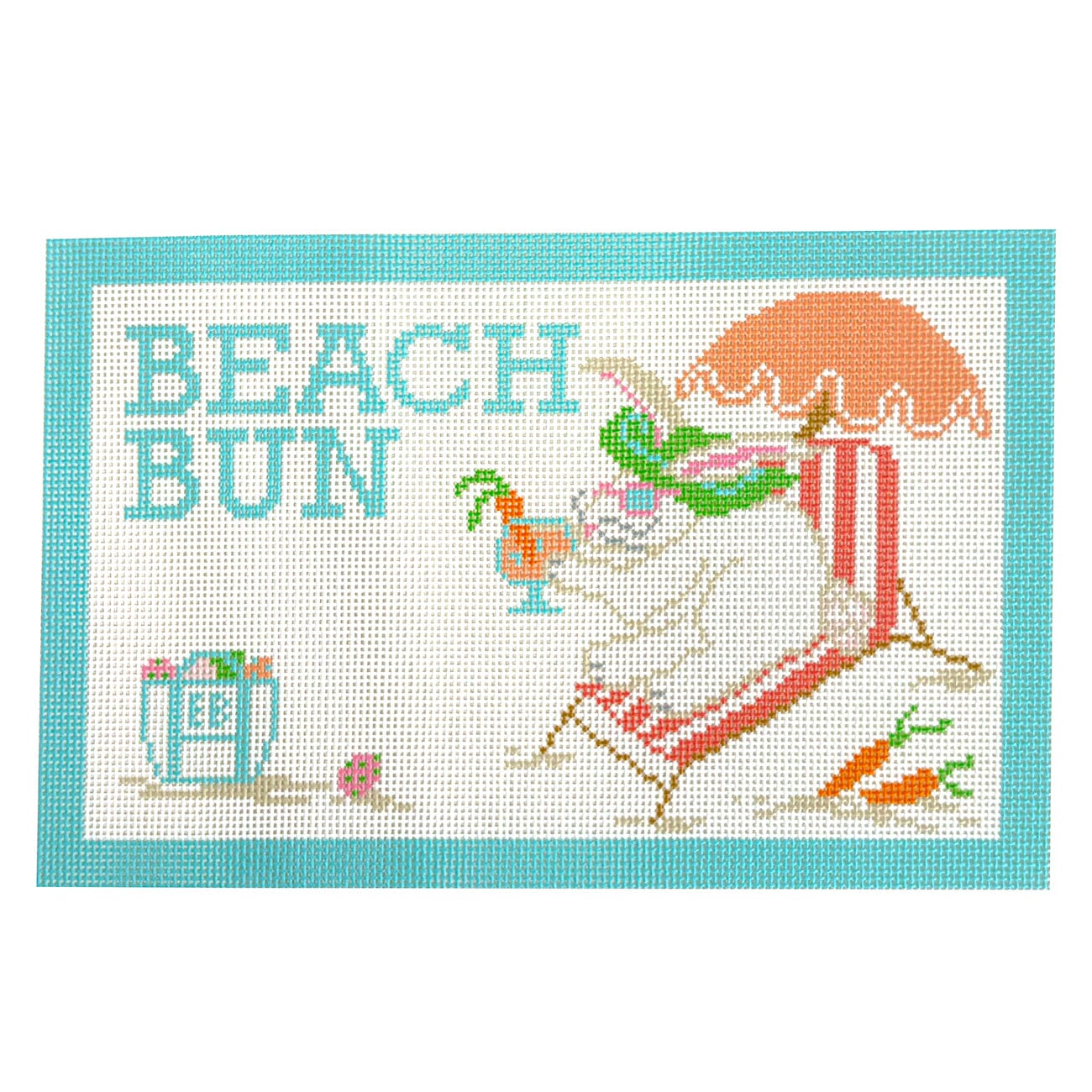 Beach Bun Painted Canvas KCN Designers  - 1