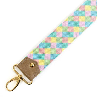 Beach Harlequin Crossbody Strap Printed Canvas Two Sisters Needlepoint 
